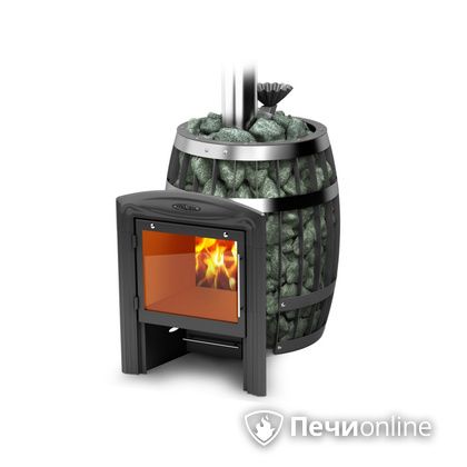 Дровяная банная печь TMF Саяны II Carbon Витра ЗК в Первоуральске