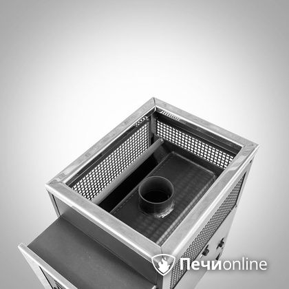Дровяная банная печь Радуга ПБ-21 (встроенный теплообменник) 6 мм прочистная дверца в Первоуральске