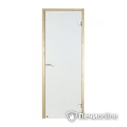 Дверь для бани Harvia Стеклянная дверь для сауны 7/19 коробка сосна сатин D71905М в Первоуральске